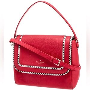 Kate Spade Coralie Sheffield Street Prickly Pear Leather Cross Body Bag.
